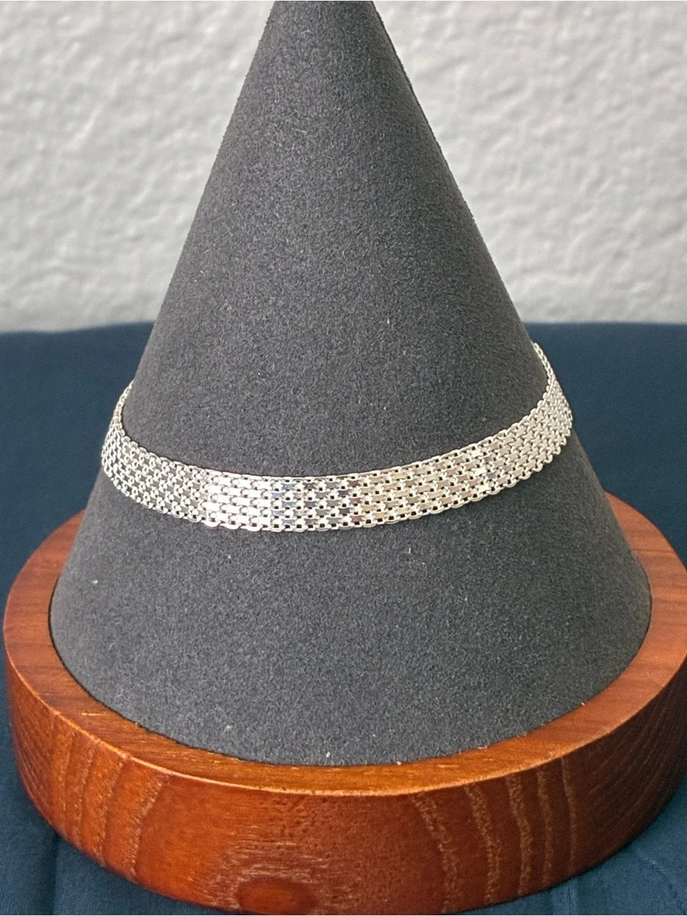 Sterling Silver 925 Bismarck 7” 6mm - Silver Tone